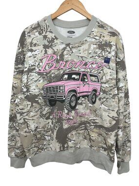 NWOT Ford Bronco Women’s Sweatshirt Tree Camo Small